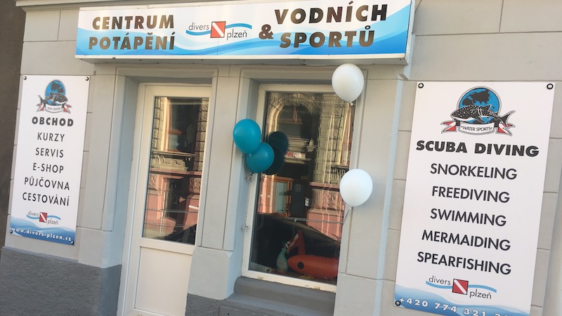 V Plzni otevřeli nové potápěčské centrum