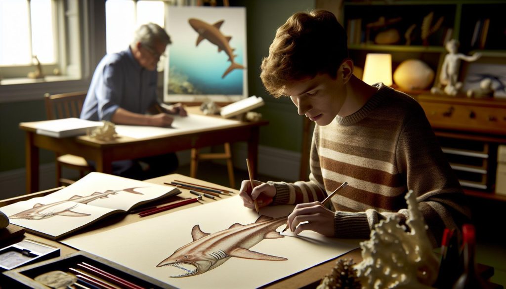 Žralok kresba: Umělecký průvodce anatomií dravců