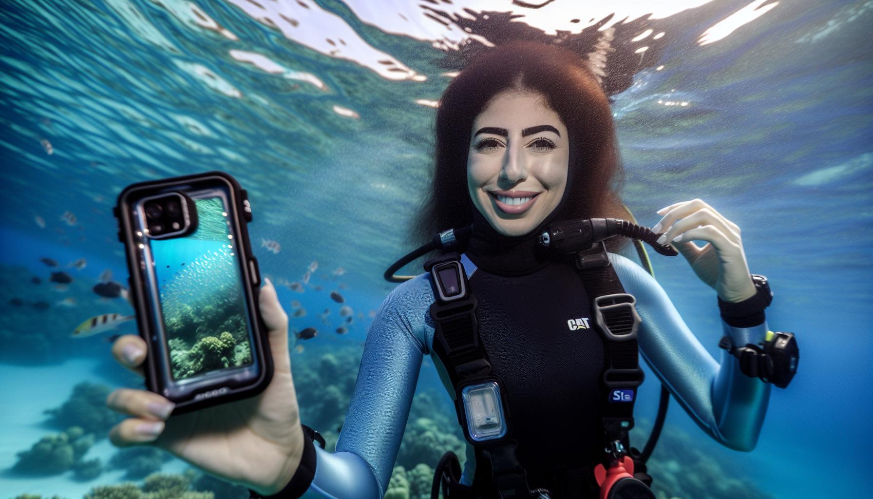 Funkce CAT S61 pro focení pod vodou