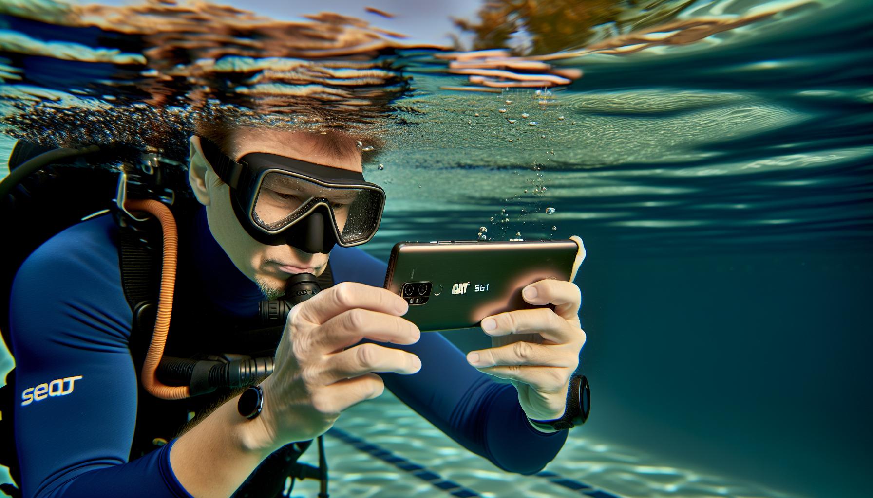 Jak správně používat CAT S61 pod vodou