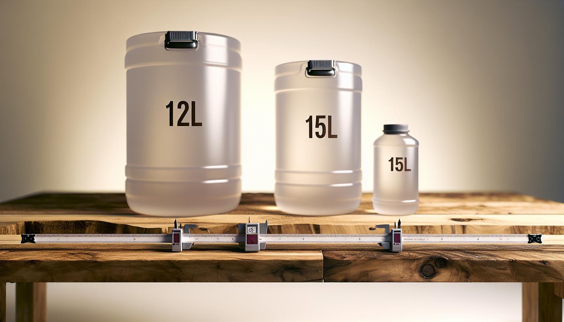 Porovnání 12L vs 15L: Klíčové rozdíly