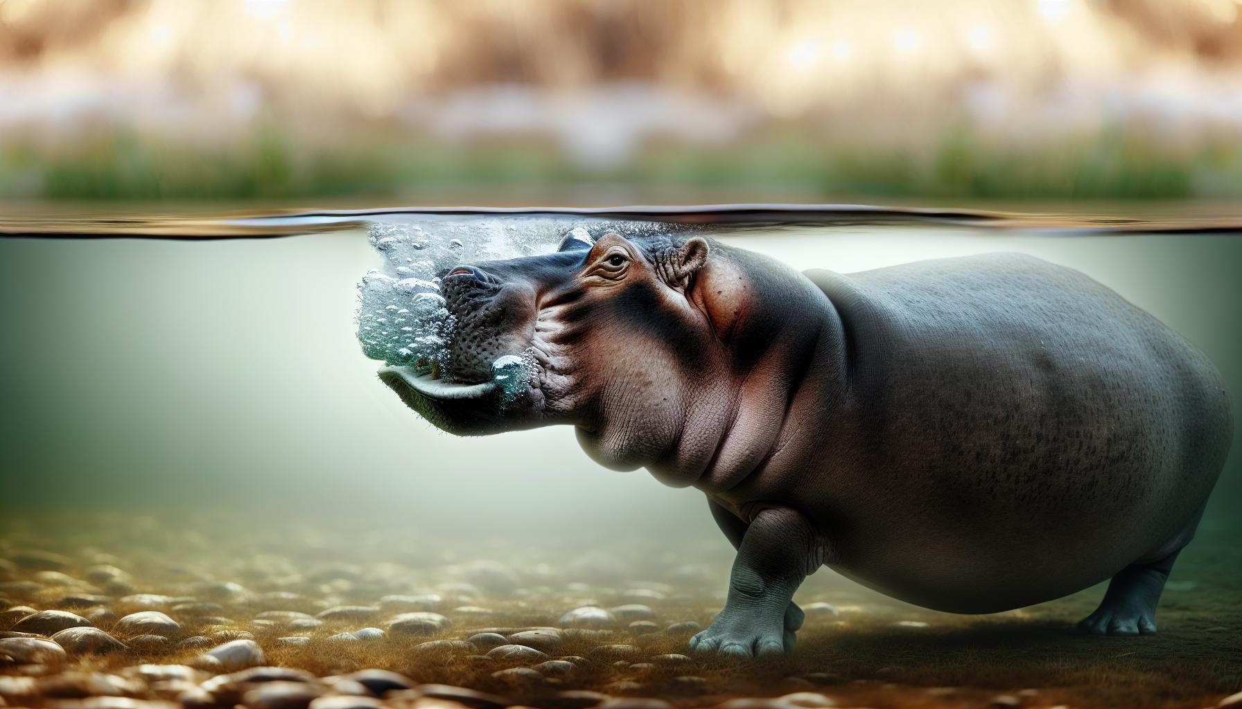 Jak hroši dýchají pod vodou?