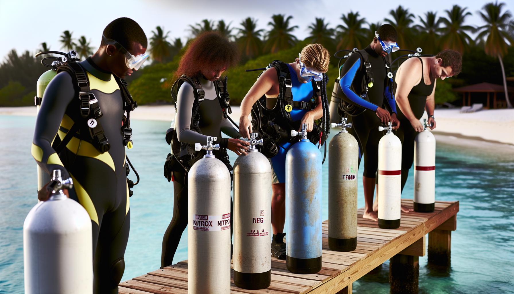 Populární dýchací směsi používané potápěči