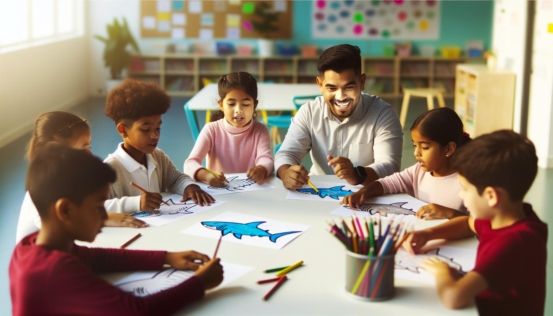 Omalovánky žraloků: Jak je využít pro učení