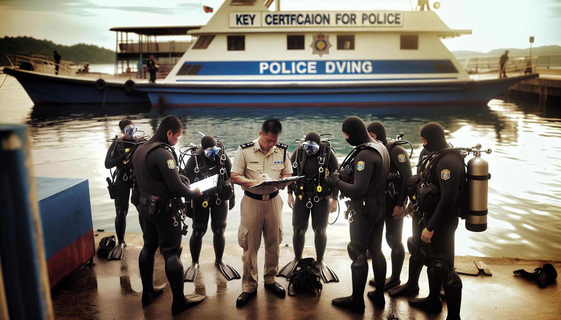 Klíčové certifikace pro policejní potápění