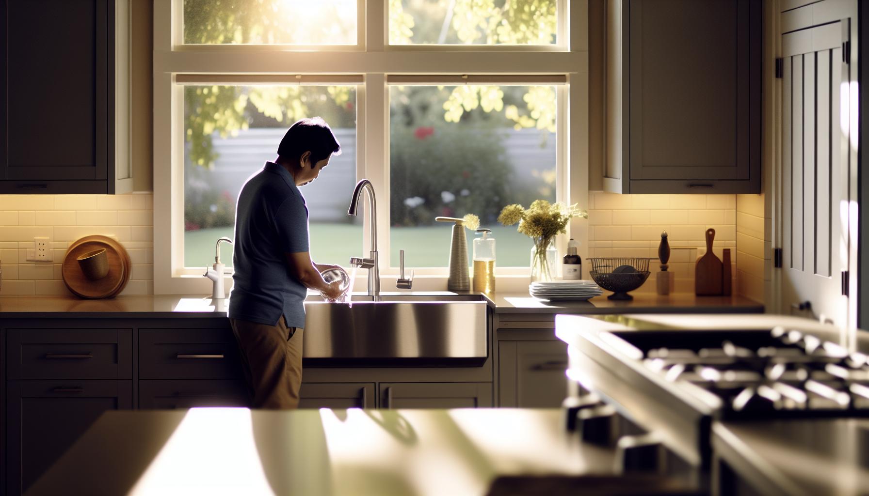 Důvody pro umístění dřezu pod oknem