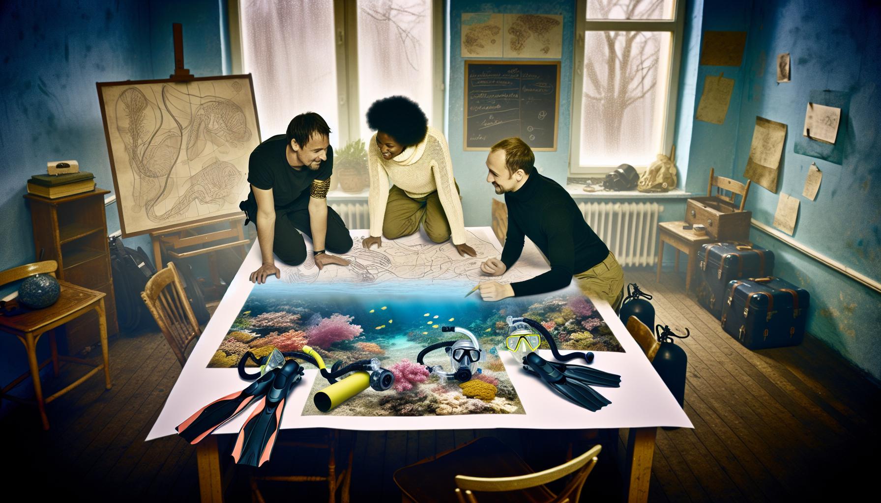 Kreativní návrhy potápěčských míst