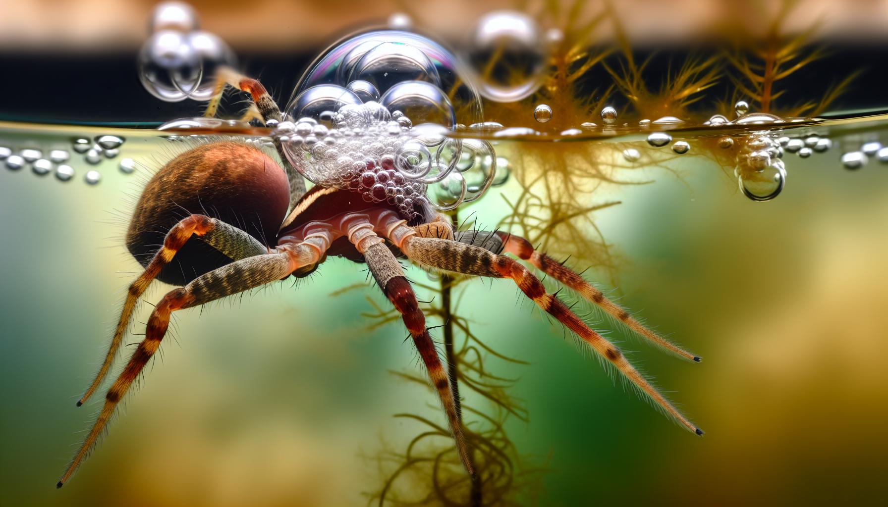 Jak pavouci dýchají pod vodou?