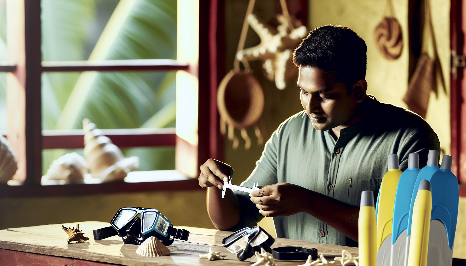 Jak správně měřit velikost potápěčských brýlí