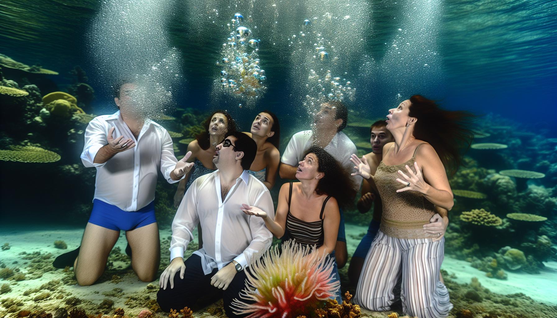 Příklady neuvěřitelných reakcí pod vodou