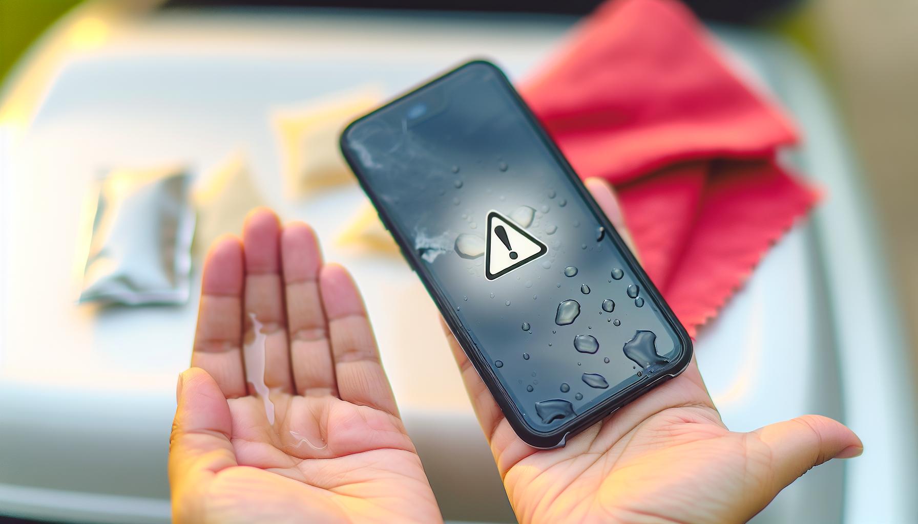 Jak poznat poškození telefonu vodou?