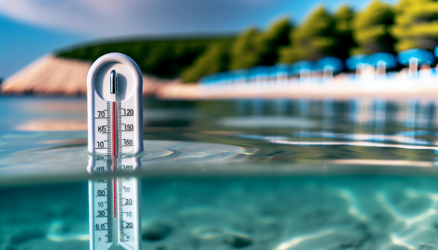 Měsíční průměry teploty vody v Chorvatsku