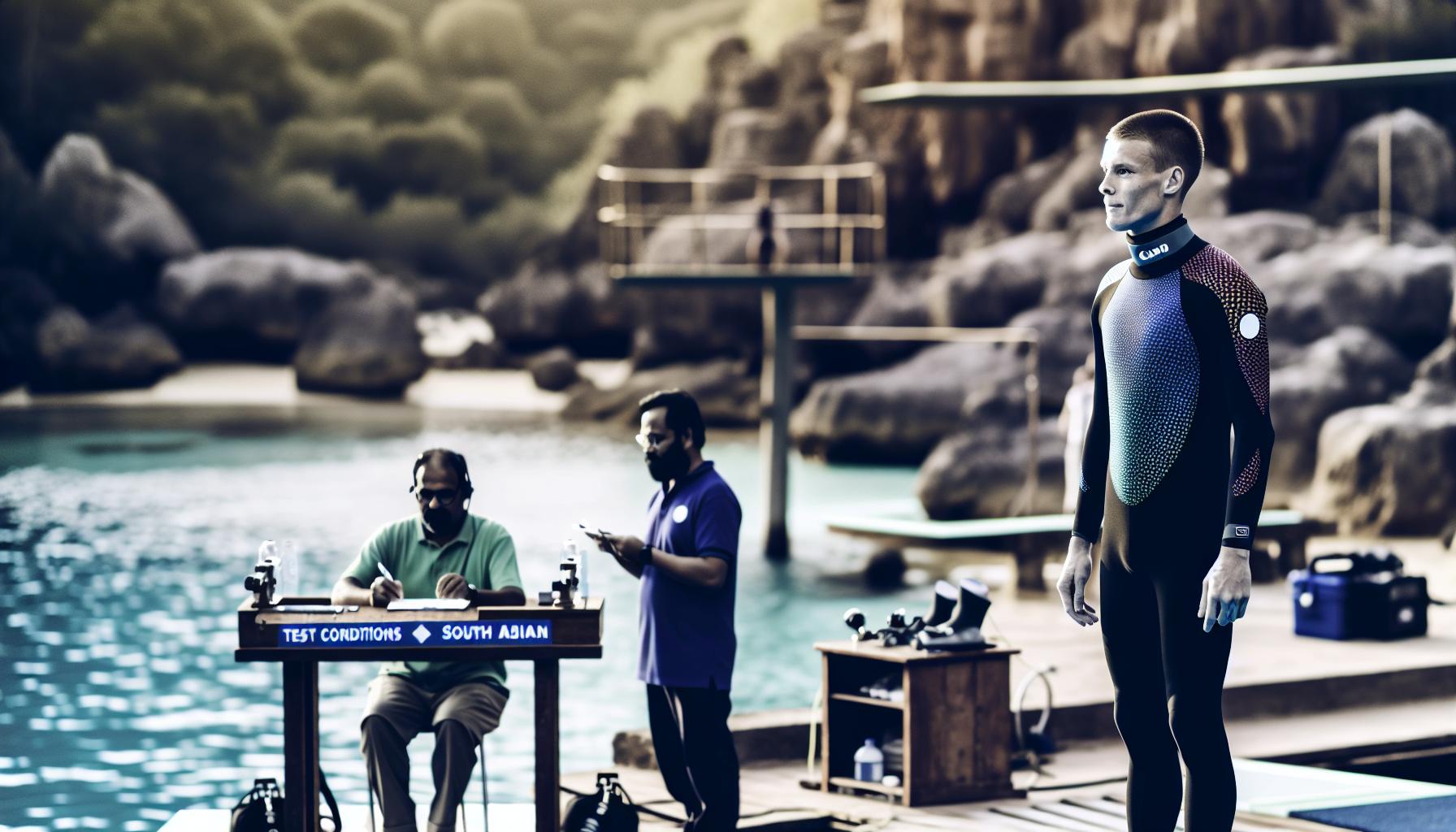 Jaké jsou testovací podmínky pro potápění?